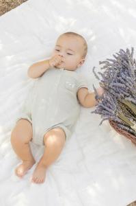 Tartine et chocolat Хлопковый детский комбинезон, зеленый