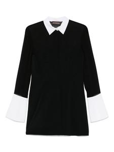 Платье мини с прозрачными вставками mvp wardrobe, черный