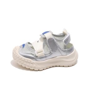 Дышащие низкие детские сандалии для детей от 3 до 7 лет TONYBEAR, серебряный