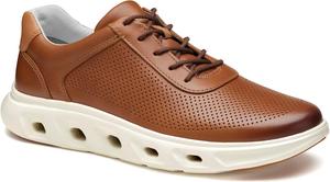 Мужские кроссовки Johnston Murphy Cruz с перфорацией и U-образным вырезом Johnston & Murphy, Tan Full Grain