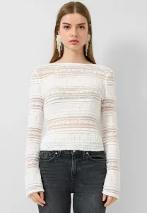 Топ с длинными рукавами Qs, Creme