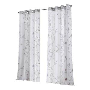 Штора с люверсами Kutti Bonnie, 135x225x2 см цвет weiß/grau