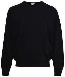 Свитер с круглым вырезом и отделкой "Fear of God" (черный)