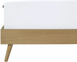 Простыня Schiesser "Elli, 97 % хлопка и 3 % эластана", для высоких матрасов и кроватей с пружинными матрасами, MADE IN GREEN от OEKO-TEX 100х200 см, 1 шт., белый