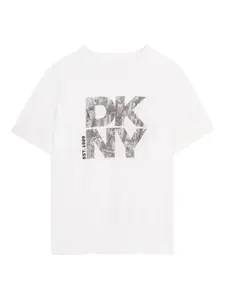 Футболка с логотипом Dkny Kids, белый
