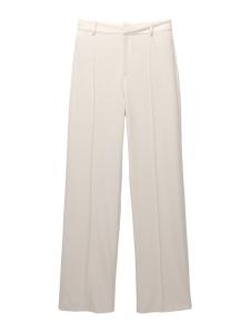 Широкие брюки Pull&Bear, кремовый