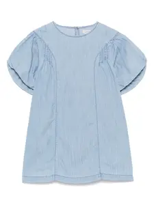 Платье мини из ткани шамбре Bellerose, синий