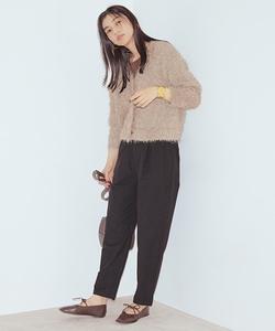 Пушистый кардиган с V-образным вырезом, толщина ворса 3,5 мм.