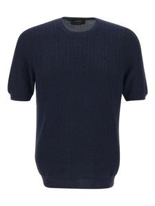 Gran Sasso fine-knit Футболка, синий