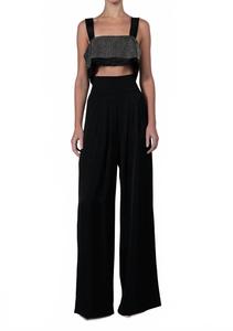 Капри топ кроп NONCHALANTLABEL, черный