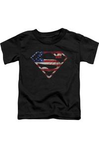 Футболка с коротким рукавом Superman Super Patriot для малышей Gildan, черный