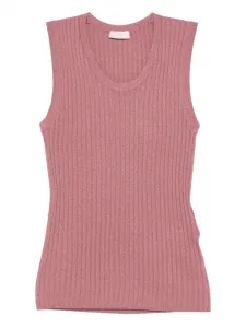 Топ в рубчик Liu Jo, розовый