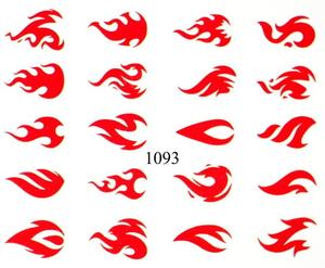 Водные наклейки для ногтей - №1093, Raisin