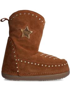 Женские ботинки Inuikii замшевые с заклепками, коричневый