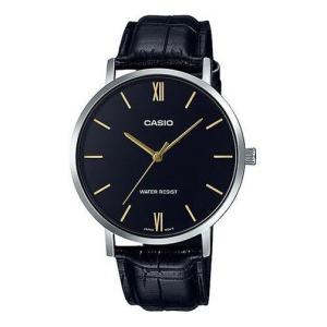 Часы CASIO Men' s DRESS Belt Wrist Mens Black Analog, черный