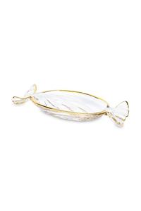 Декоративная тарелка 2,5 х 20 х 9,5 см Inne, прозрачный