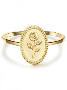 Glanzstücke München Кольцо в виде цветка из стерлингового серебра с отделкой из желтого золота