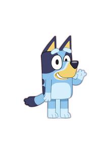 Детское декоративное 3D-подушка Bluey Cofi для дивана и кровати, синяя 35x27 см
