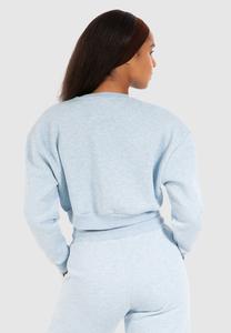 Толстовка CROP AMELIA Smilodox, голубой