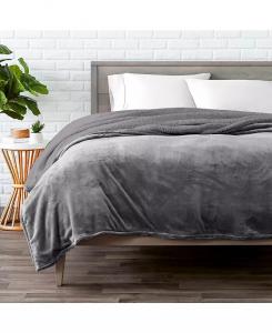 Флисовое одеяло из шерпы Bare Home, серый