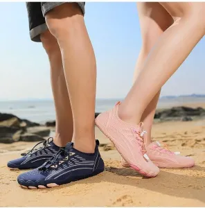 Водные обувь для женщин и мужчин, быстросохнущие акваноски, босиком для пляжа, плавания, походов, рек, серфинга, катания на лодках, кемпинга, бассейна, каякинга Generic, синий