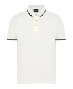 Белая рубашка поло af12955f Emporio Armani, белый