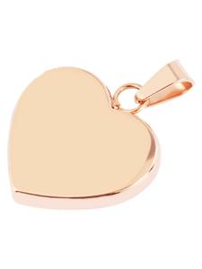Adeliás Женский кулон - Сердце. Кулон в форме сердца из нержавеющей стали с золотым покрытием