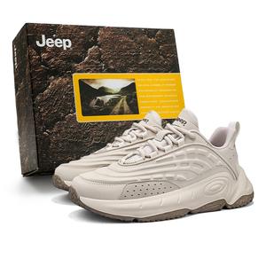 Мужские легкие низкие походные ботинки с амортизацией, защитой от истирания Jeep, sand