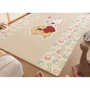 Budis Ковер 180х200 см для гостиной/детской комнаты, washable, waterproof, dirt-resistant, в стиле heart bear design