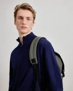 Свитер с воротником поло мужской Dustin, темно-синий