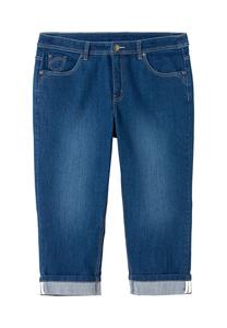 Узкие джинсы 7/8 с контрастной тесьмой по внутреннему краю Sheego, цвет Blue Denim