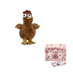 Плюшевая игрушка "Курица-несушка с полынью", брелок для ключей, уродливо-милый кулон для рюкзака, плюшевая кукла высотой 13 см AIQINGCAOZHILIAN(WANJU)
