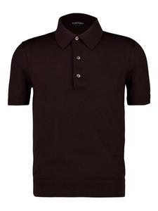 TOM FORD рубашка поло с короткими рукавами, коричневый