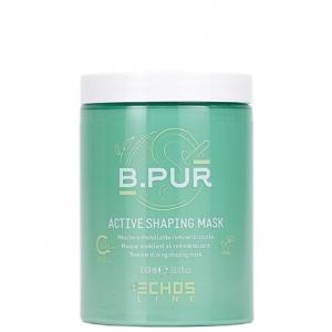 Echosline B. Pur Active Shaping Реминерализирующая маска для волос с маслом ши и белой глиной 1000 мл 33,8 жидких унций.