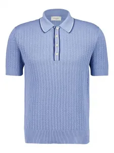 Фактурная рубашка поло Piacenza Cashmere, синий