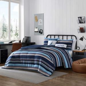 Бонусный набор Nautica Colton Navy King Comforter & Sham, цвет Nrf Cobalt Wave