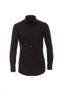 Деловая рубашка облегающая фигуру Venti, черный