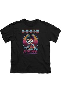 Футболка с коротким рукавом Teen Titans Go To The Movies Robin для детей Gildan, черный
