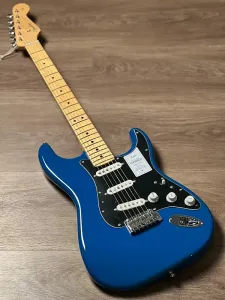 Fender Japan Hybrid II Stratocaster с грифом из клена и накладкой грифа из клена, цвет Forest Blue JD24021138