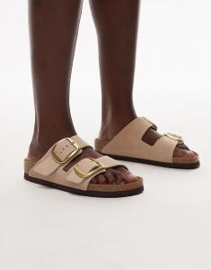 Сандалии Birkenstock Arizona с большой пряжкой в цвете «песочный замок»