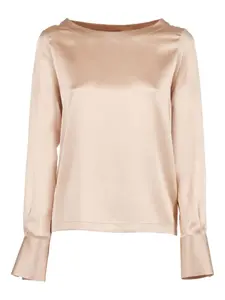 Атласная блуза Angie Mazzarelli, нейтральный