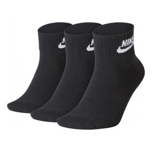 Носки Nike Everyday Essential Ankle Sports Training Socks Unisex 3-Pairs Black, черный
