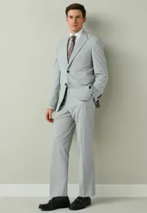 Костюм стандартного кроя с текстурой «щенячий зуб» пиджак Next, Grey
