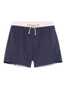 Fedeli плавки-шорты с контрастной окантовкой, синий
