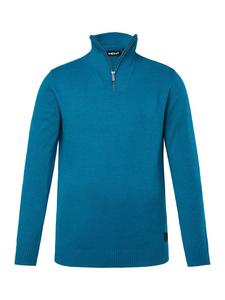 Свитер дымчато-синего цвета Men Plus