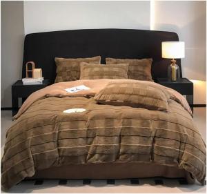 Generic Комплект постельного белья зимний роскошный утепленный плюшевый