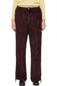Домашние брюки с бахромой Needles, Burgundy