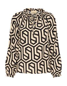 Блуза Cream Astra, цвет Beige/Black