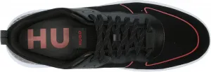 Кроссовки Hugo Mens Back с логотипом и шнуровкой, черный