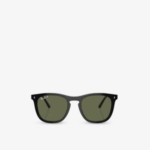 Солнцезащитные очки rb2210 в квадратной оправе из ацетата ацетата Ray-Ban, черный